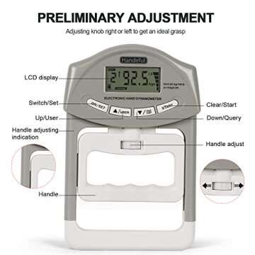 Handeful Grip Strength Tester Accurate Measuring Device