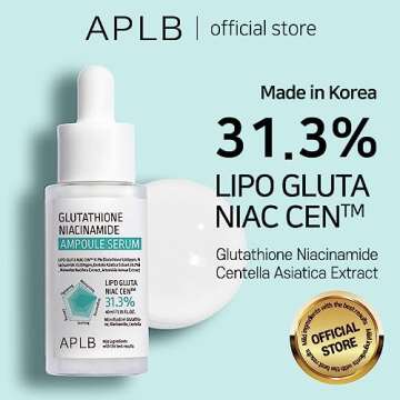 APLB Glutathione Niacinamide Ampoule Serum | LIPO GLUTA NIAC CEN™ 31.3% 1.35 FL.OZ/Korean Skincare...
