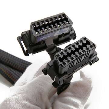 bbfly-B6 OBD2 Splitter 16 Pin Extension Cable Adapter