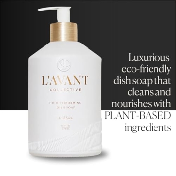 High Performing Plant-Based Dish Soap in Stylish Glass Bottle