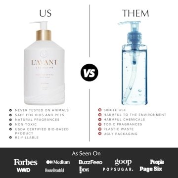 High Performing Plant-Based Dish Soap in Stylish Glass Bottle