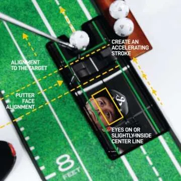 Indoor Golf Putting Mat with Alignment Mirror - Perfect Gift