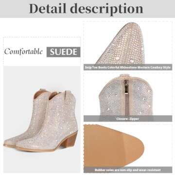 Stylish FIFSY Rhinestone Boots for Women