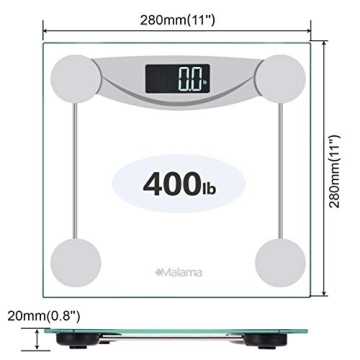 Malama Digital Body Weight Scale with High Precision Sensors