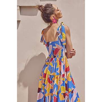 Vogueknock Rattan Earrings for Women Statement Boho Raffia Straw Wrapped Flower Drop Dangle Earrings Summer Tropical Beach Jewelry Hot Pink