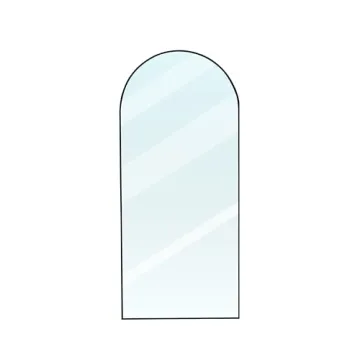 ZHUNFA Elegant Black Arched Full Length Mirror