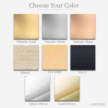 Luxtomi - Wedding Cake Toppers, Wedding Cake Toppers Bride and Groom, Custom Cake Topper, Customize Your Own Anniversary (Style 1, Metallic Gold Both Sides)