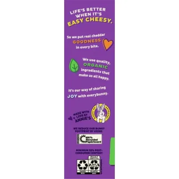 Annie's Organic Cheddar Bunnies - Healthy Snack Crackers 11.25 oz