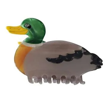 OMG Decor Duck Claw Clip,Acetate Hair Clips,Small Claw Clips for Women