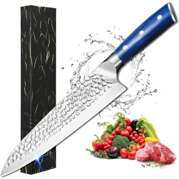 Vermonga 8" Super Sharp Professional Chef's Knife in Gift Box - Best Gift for Cooking Enthusiasts