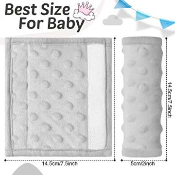 Comfortable Baby Car Seat Strap Covers in Three Colors
