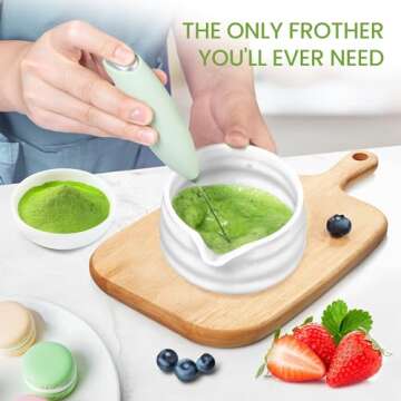 Matcha Whisk Set and Bowl, Matcha Making Kit Whisk, Bowl With Spout, Powder Starter Sifter, Ceramic Whisk Holder, Spoon Japanese Tea Tools For Ceremony Gift (White, 9 Pack)