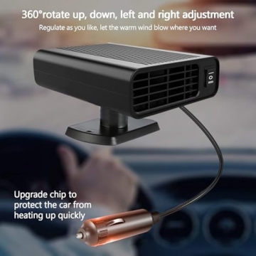 Showvigor Car Heater - 2-in-1 Fast Heating and Defogging