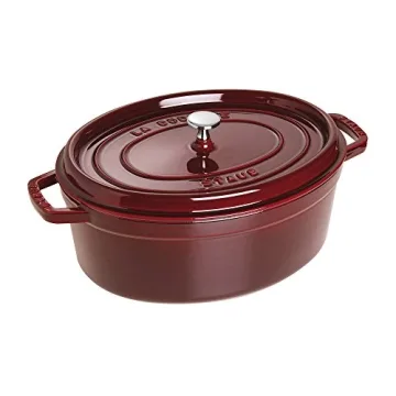 Luxurious Staub 7-qt Cast Iron Cocotte - Crafted in France for Gourmet Cooking