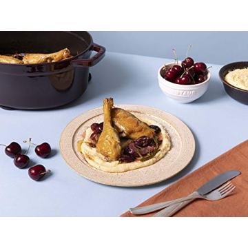 Staub Cast Iron 7-qt Oval Cocotte in Grenadine Color