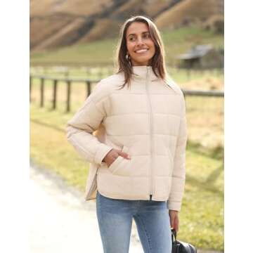 Bianstore Women's Lightweight Quilted Puffer Jacket