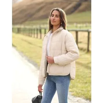 Bianstore Women's Lightweight Quilted Puffer Jacket