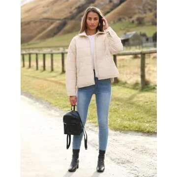 Bianstore Women's Lightweight Quilted Puffer Jacket