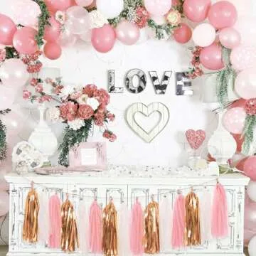 Aonor Rose Gold Birthday Decorations Set - Stylish & Elegant