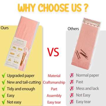 Aonor Rose Gold Birthday Party Decorations - Glittery Rose Gold Happy Birthday Banner and Tissue Paper Tassels Garland for Birthday Decorations