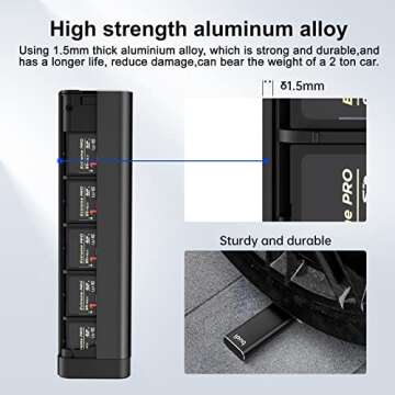 BUDI Memory Card Case - 30 Slots for All Your Cards