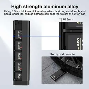 BUDI Memory Card Case - 30 Slots for All Your Cards