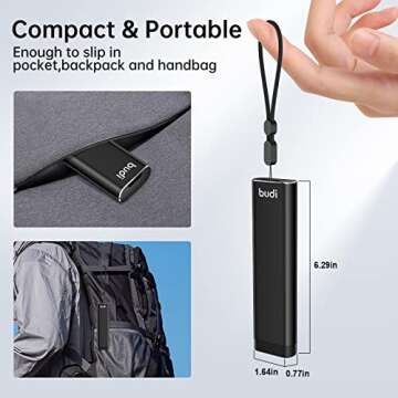 BUDI Memory Card Case - 30 Slots for All Your Cards