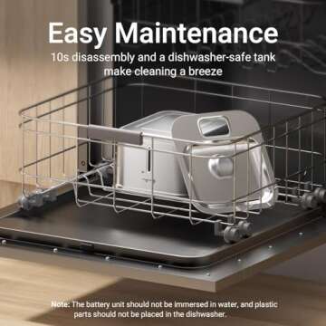 DownyPaws Cat Water Fountain Stainless Steel Wireless, 101 oz/3L FurSink Battery Operated Cat Water Dispenser for Pets Indoor, Cordless Dog Drinking Fountain with Motion Sensor, Easy to Clean, White