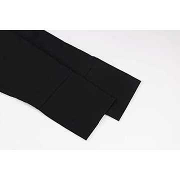 MISSACTIVER Women Solid Long Sleeve Button Up Crop Shirt Turn-Down Collar Irregular Loose Fitting Fashion Cropped Blouse Top(Large,Regular Hem#Black)