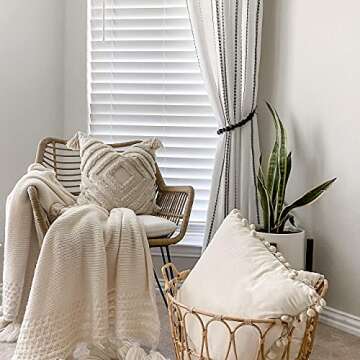 Deco Azul Black Curtain Tiebacks - Handmade Style and Quality