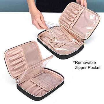 Yarwo Carrying Case Compatible with Cricut Tools Set, Accessories Organizer Bag for Craft Pens and Basic Tools, Black (PATENTED DESIGN)