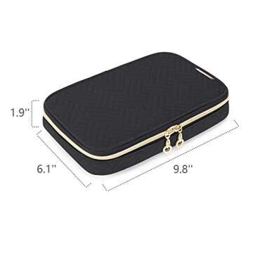 Yarwo Carrying Case Compatible with Cricut Tools Set, Accessories Organizer Bag for Craft Pens and Basic Tools, Black (PATENTED DESIGN)