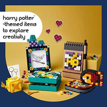 LEGO DOTS Hogwarts Desktop Kit 41811, DIY Harry Potter Back to School Accessories and Supplies, Desk...