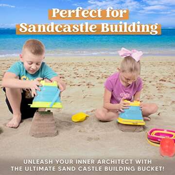 Sloosh 3 PCS Foldable Buckets with 3 Shovels Sand Bucket Water Bucket Sandbox Square Party in Summer Foldable Pail Bucket Silicone Collapsible Bucket Kids Beach Toys Travel (Yellow/Blue/Green)