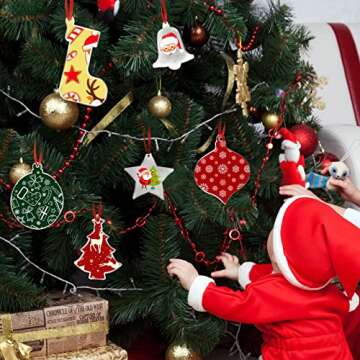 Christmas Clear Acrylic Ornament Set for DIY Fun