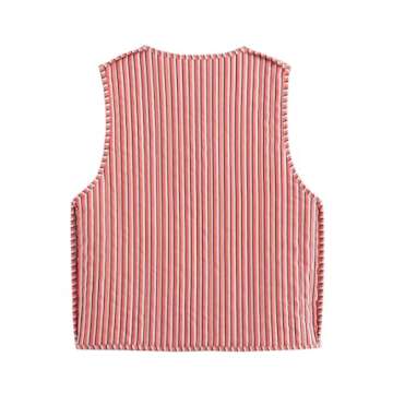 Cutecore Y2K Coquette Vests for Women Floral Aesthetic Cottagecore Sweater Kawaii Fairycore Clothing Cute Japanese Tops (Flower,L)