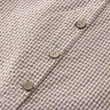 Baby Boys Girls Summer Sleeveless Romper Button Front Cotton Linen Jumpsuit Solid Color