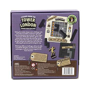 The Baker Street Detective Club - Escape from The Tower of London. Sherlock Holmes Themed Wooden Puz...