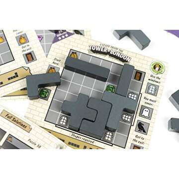 The Baker Street Detective Club - Escape from The Tower of London. Sherlock Holmes Themed Wooden Puzzle Challenge by Professor Puzzle