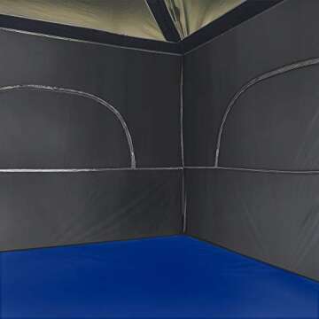 HG Tents-for-Camping-5-Person, Dark Room Cube Tent, Pop up 10x10 Canopy, UV 50+ Waterproof Windproof Family Tent, Portable with Wheeled Carry Bag, for All Seasons