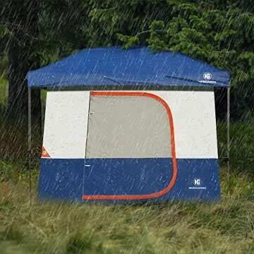 HG Tents-for-Camping-5-Person, Dark Room Cube Tent, Pop up 10x10 Canopy, UV 50+ Waterproof Windproof Family Tent, Portable with Wheeled Carry Bag, for All Seasons