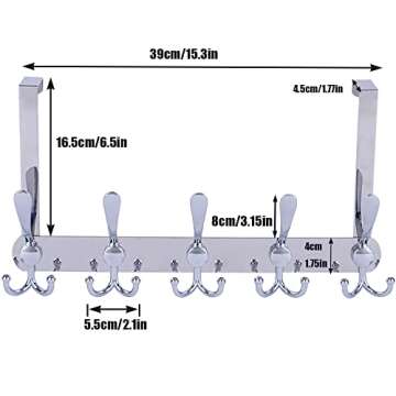 Heavy Duty Encozy Over The Door Hooks for Coats