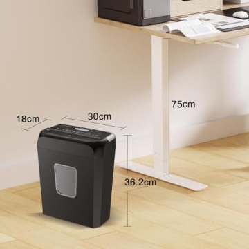 Bonsaii Paper Shredder for Home Use with 3.4 Gallon Wastebasket