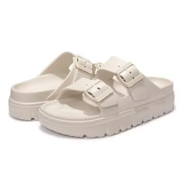 FUNKYMONKEY Waterproof EVA Slides for Women - Stylish Comfort