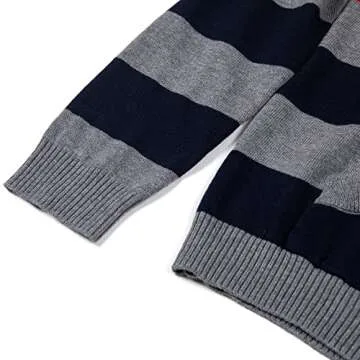 BOBOYOYO Boys Cotton Striped Pullover Hoodie for Kids