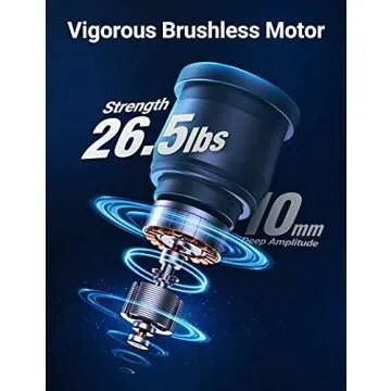 Bitfinic Mini Massage Gun Portable Deep Tissue Percussion Muscle Back Massager for Pain Relief with 4 Massage Heads 4 Speed High-Intensity