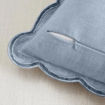 Ohocut Chenille Scalloped Pillow Covers for Stylish Decor