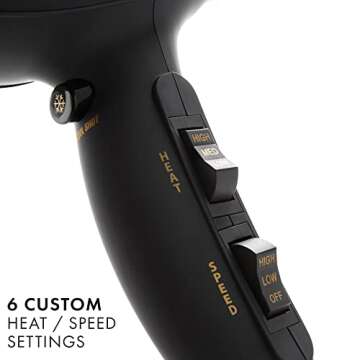 HOT TOOLS Pro 1875W Turbo IONIC Hair Dryer for Fast Styling