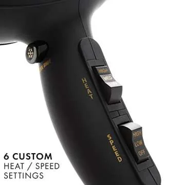 HOT TOOLS Pro 1875W Turbo IONIC Hair Dryer for Fast Styling