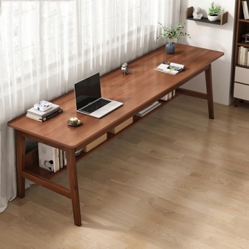 Ytaoka Solid Wood Desk - 63" Elegant Writing Station